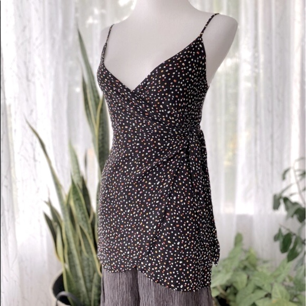 REFORMATION Sleeveless Wrap Top